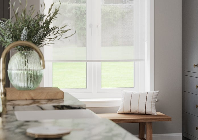 Alicante, Grey - Sunscreen Twist&Fit Roller Blind - Image 5